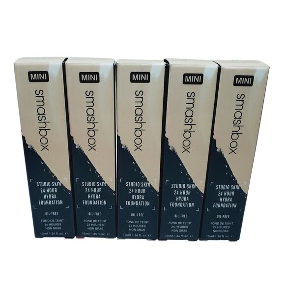 Lot of 5 Smashbox Studio Skin Full Coverage 24 Hour Hydra Mini Foundation 2.2 - Picture 1 of 5